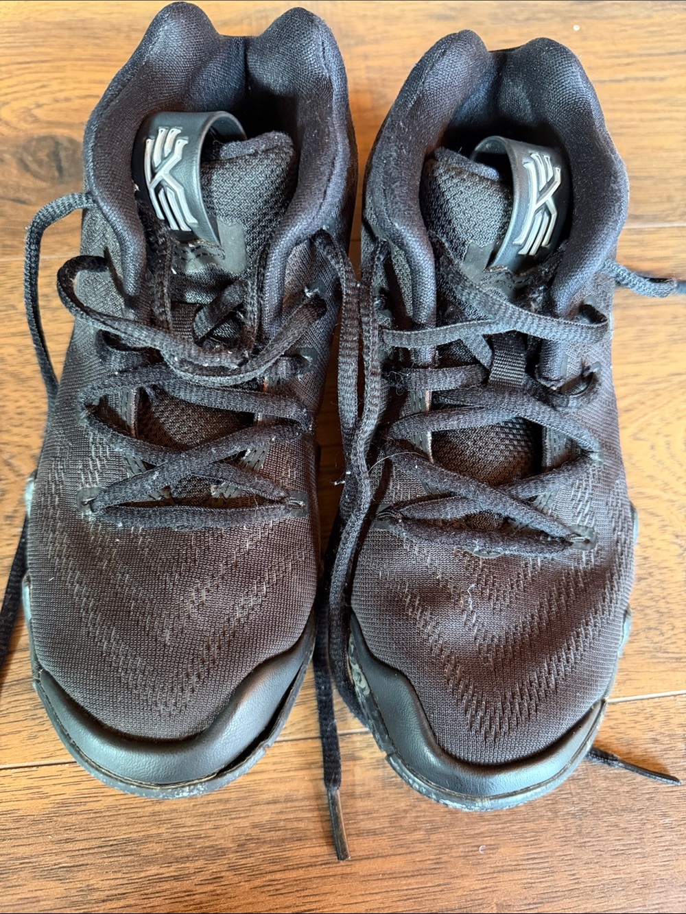 Nike Kyrie Kids Black High-Top Sneakers - Picture 3 of 6